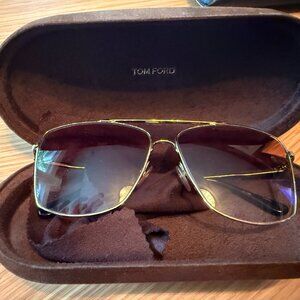 Tom Ford Gold Aviator Sunglasses